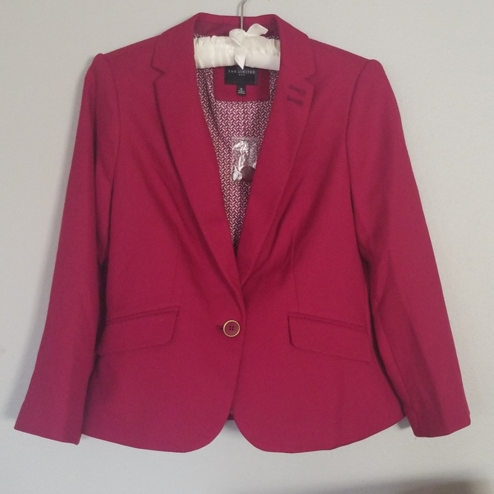 The Limited one button blazer jacket in M